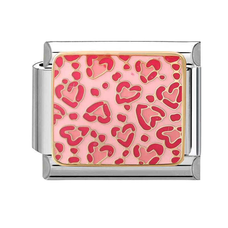 Wholesale 9mm Italian Charm Starter Bracelets DIY square Single Section Creative Stainless Steel Composable Bracelet