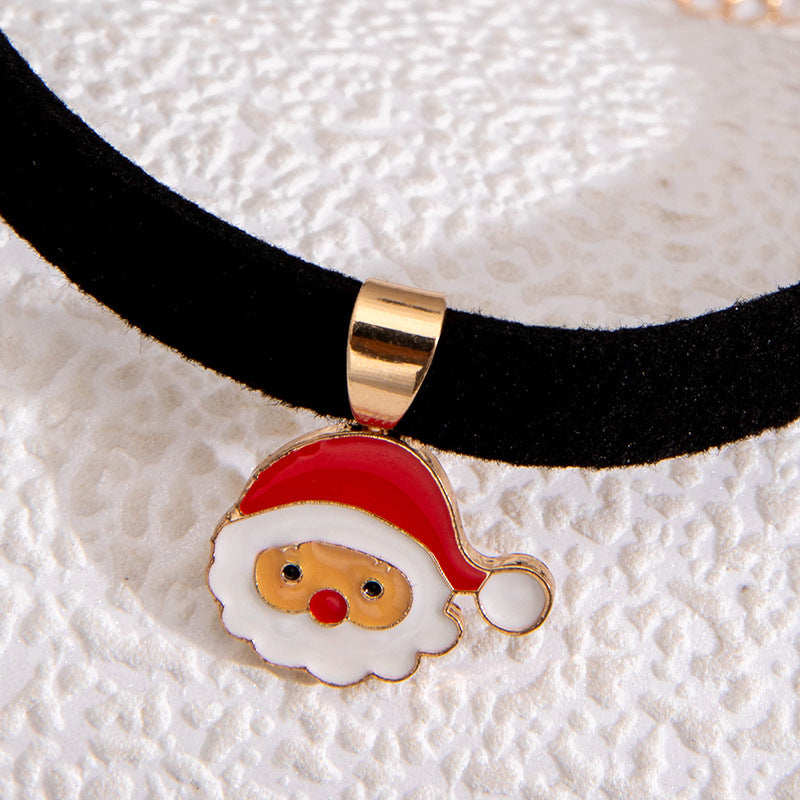 Wholesale Christmas Cute Versatile Santa Claus Snowman Necklace ACC-NE-YongGe020