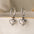 Wholesale Copper Gold Plated Zirconia Heart Earrings