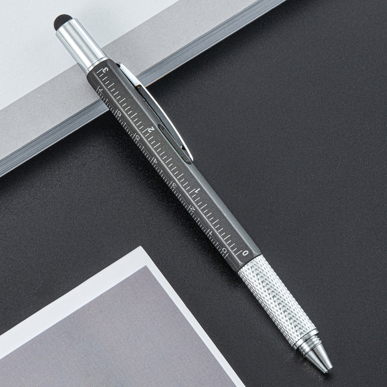 Wholesale Plastic Tool Pen Six-in-One Level Scale Touch Screen Pen