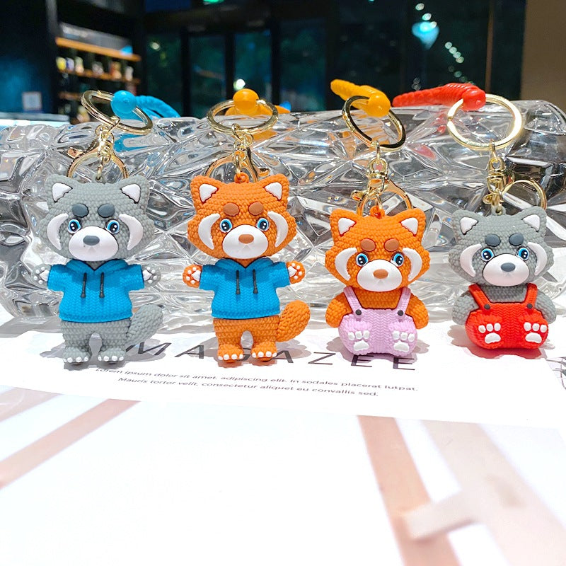 Wholesale Cartoon Bear PVC Soft Keychain Creative Keychain ACCVIP-KC-XinShu012