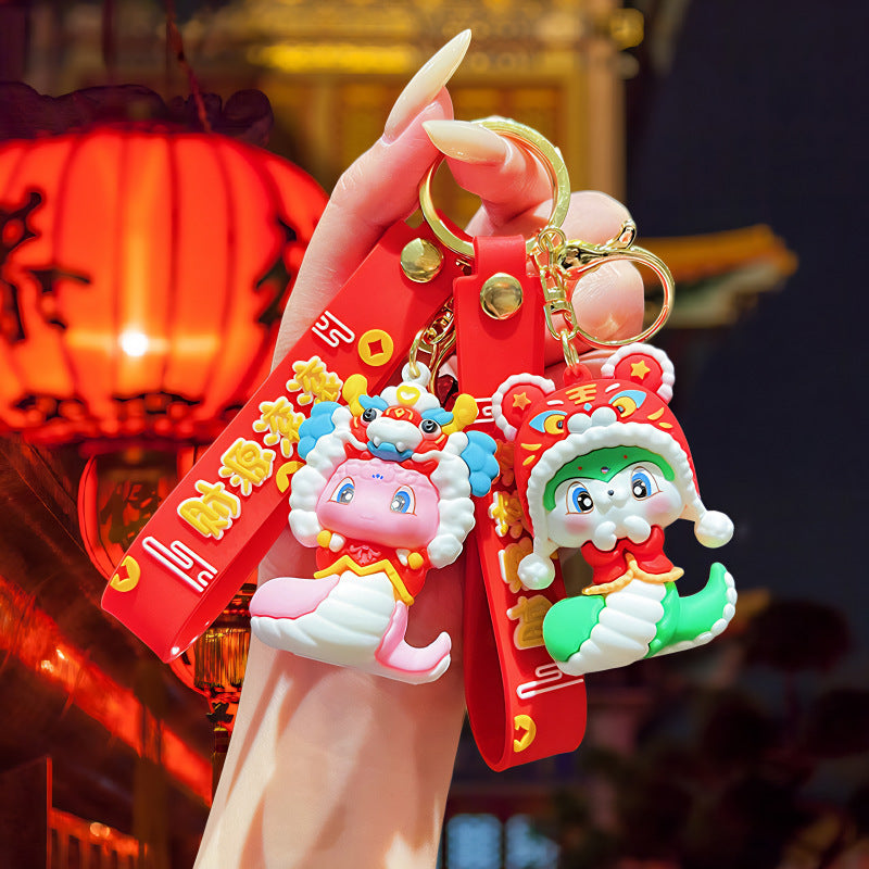 Wholesale Cute cartoon silicone keychain