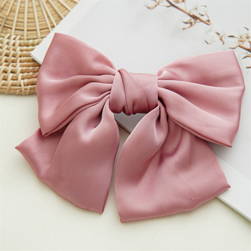 Wholesale Art Bow Hair Clip Satin Hair Accessories Hair Scrunchies ACC-HS-SanTai005