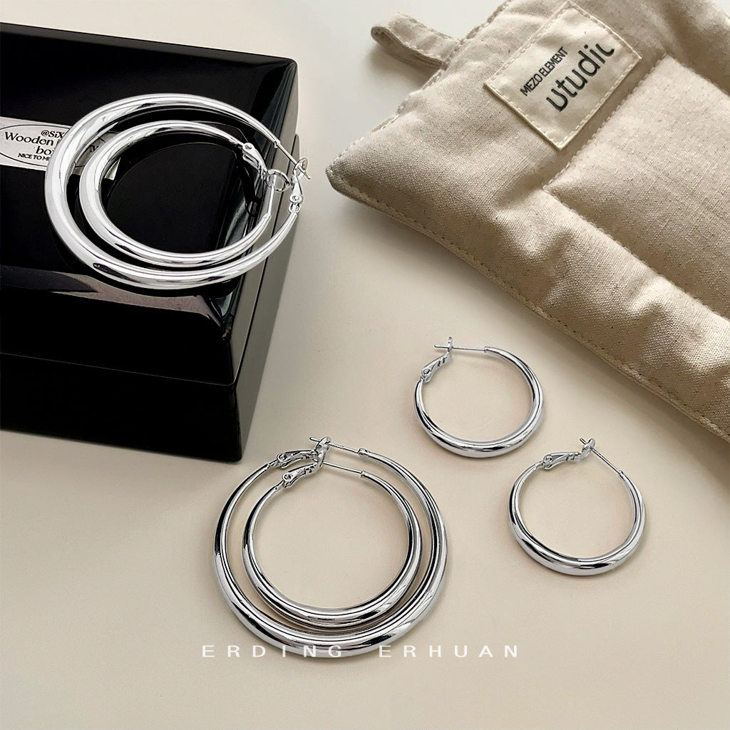 Wholesale Round Geometric Versatile Earrings