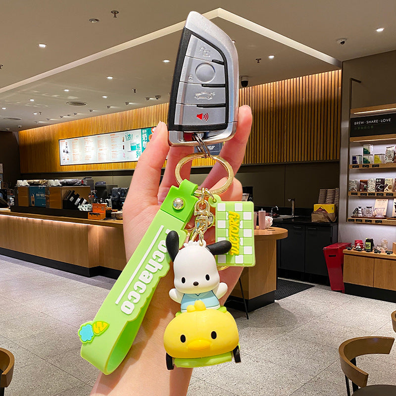 Wholesale Cartoon Cute Silicone Keychains ACCVIP-KC-HongLei002