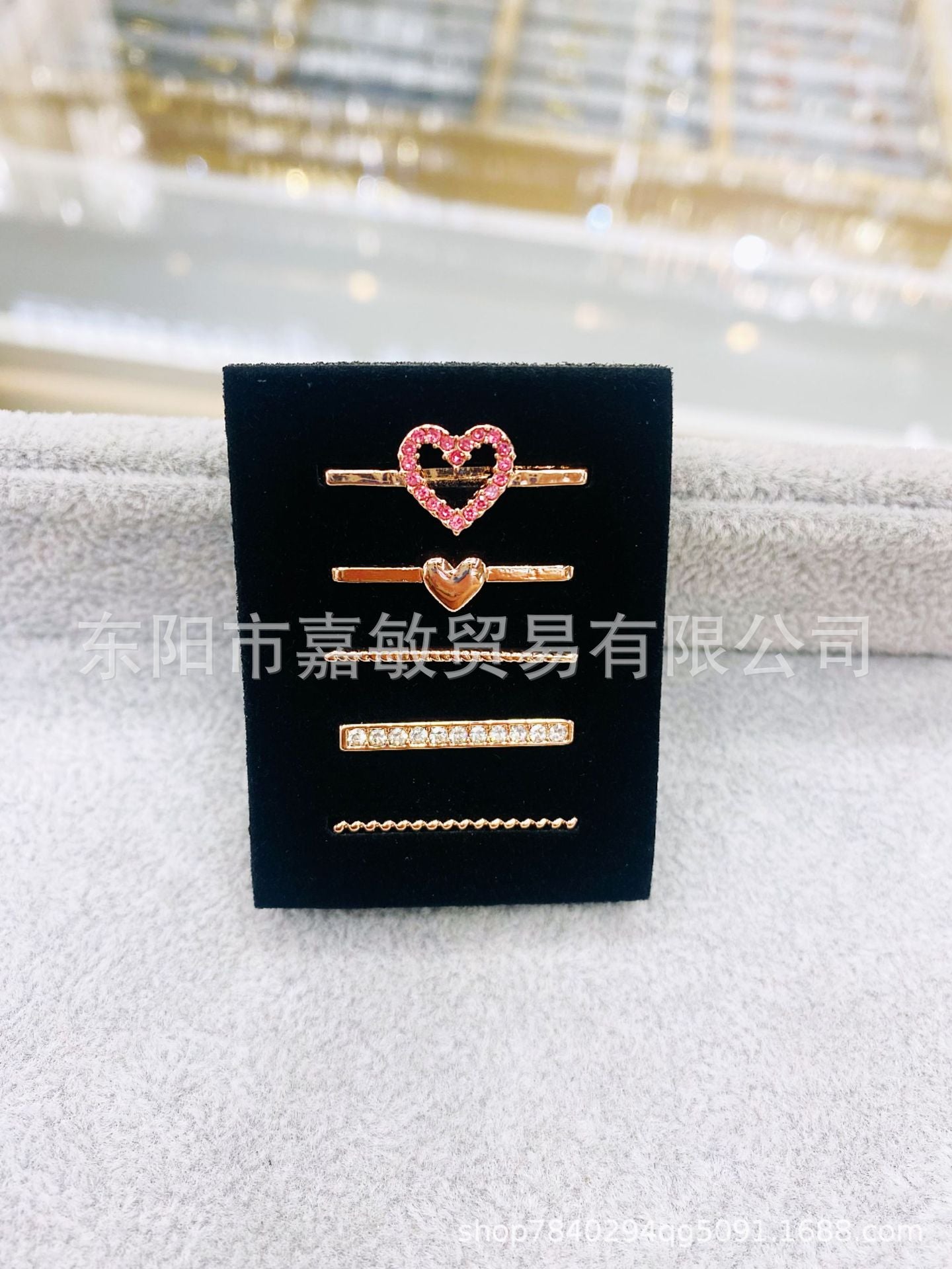 Wholesale Cross-border European and American Apple Watch strap decorative ring simple all-match fashion new decorative nail multi-layer suit