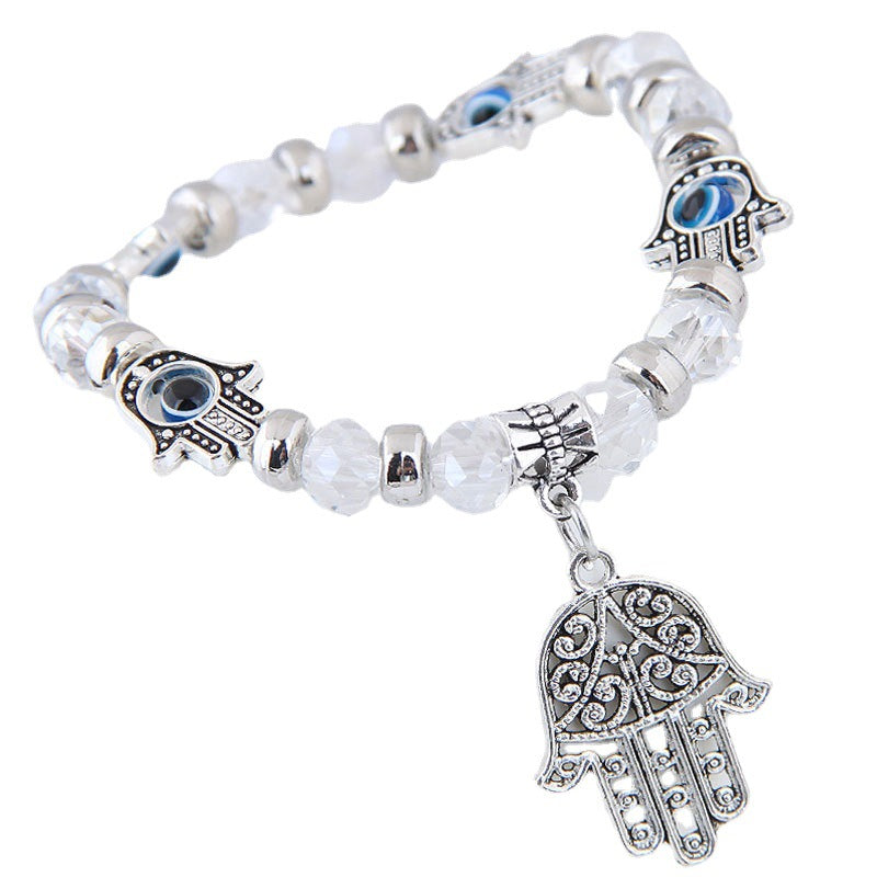 Wholesale Fashion Eye Eye Palm Crystal Bracelet ACC-BT-Weiy019