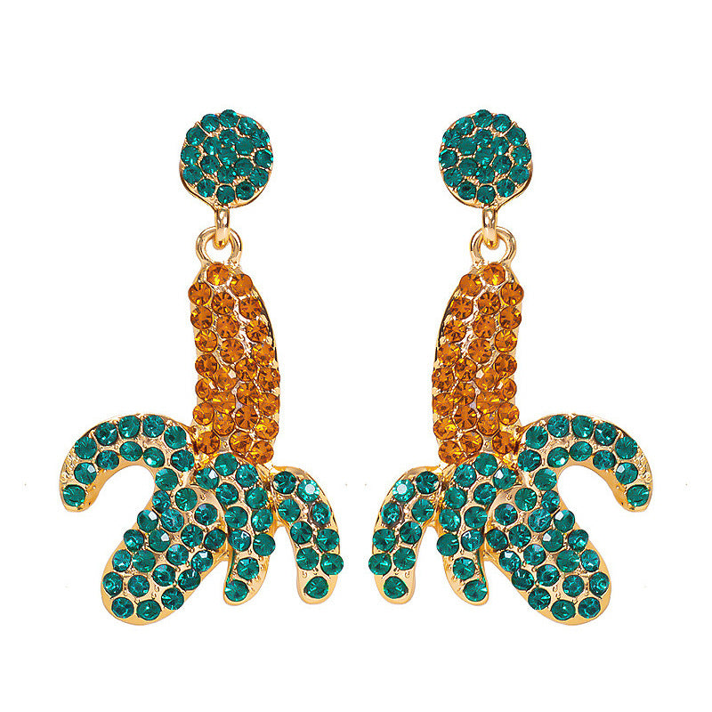 Wholesale Fruit Earrings Design Alloy Electroplating Party Wear Fashion Accessory