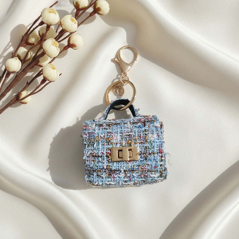 Wholesale Ins-Style Leather Earphone Case and Bag Charm,  Handmade Keychain Accessory for Resale