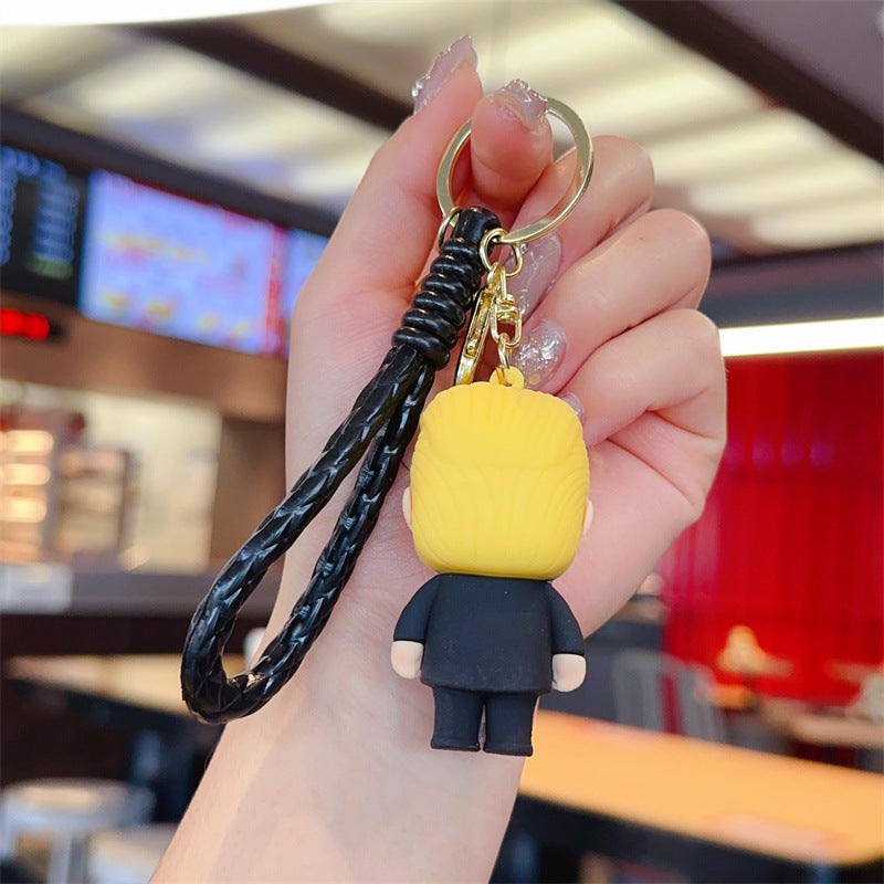 Wholesale Cute cartoon silicone keychain