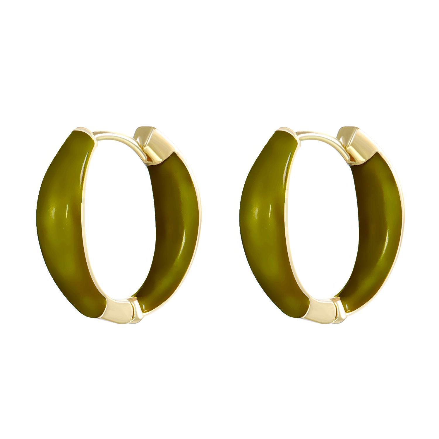 Wholesale  color drop oil C- shaped earrings
