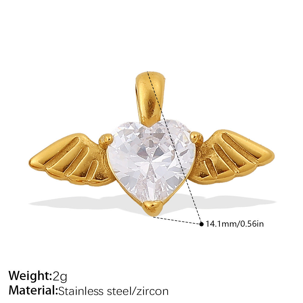 Wholesale Jewelry with Heart Design Stainless Steel,  Diy-Friendly Necklace and Bracelet for Girls and Boys