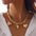 Wholesale  Hip-hop Metal Style Love Pendant Chain Necklace