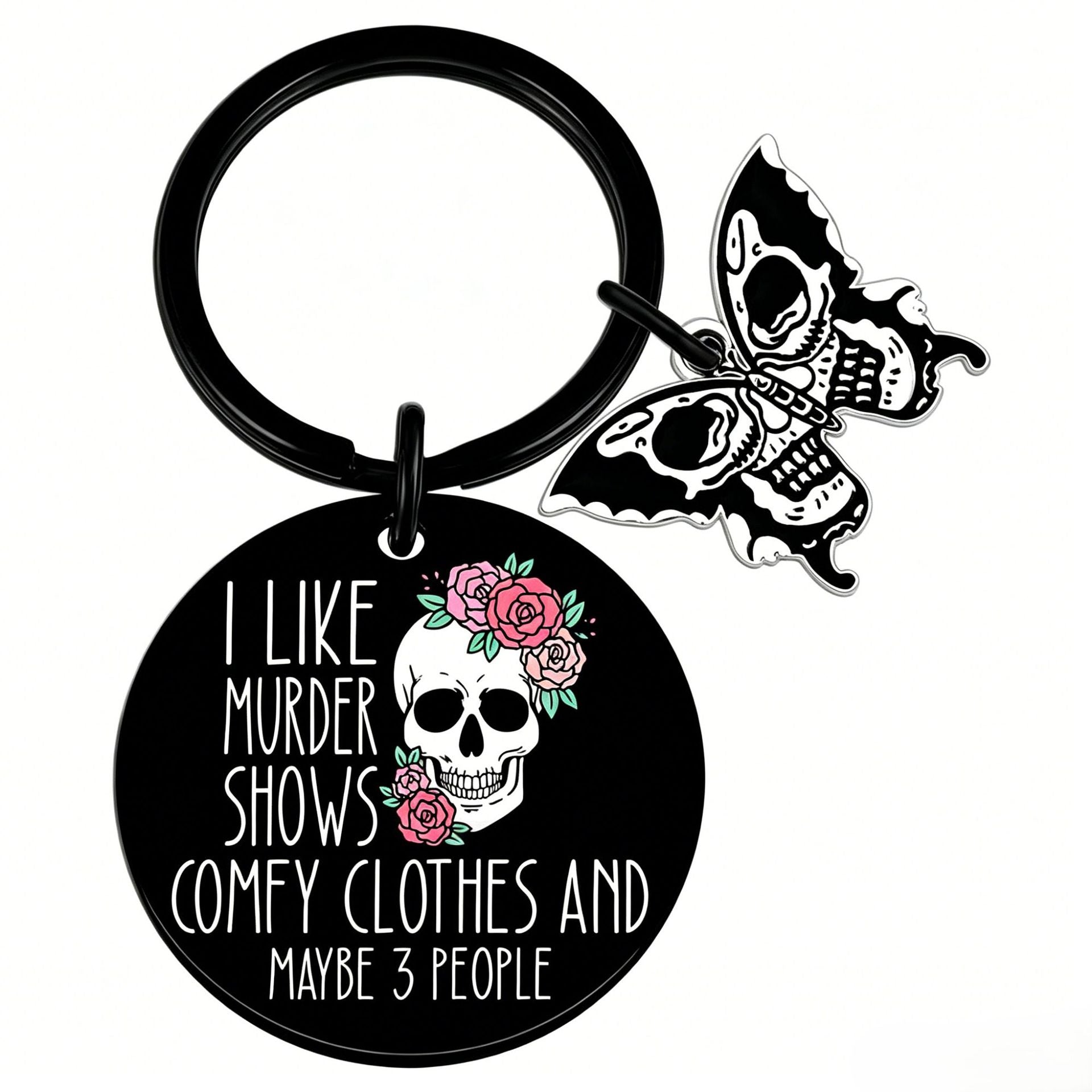 Wholesale  Ghost Pattern Stainless Steel Keychain Decorative Accessory for Party Gifts
