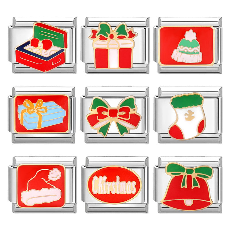 Wholesale Italian Module Creative Stylish Free DIY Cartoon Fashion Christmas Bracelet