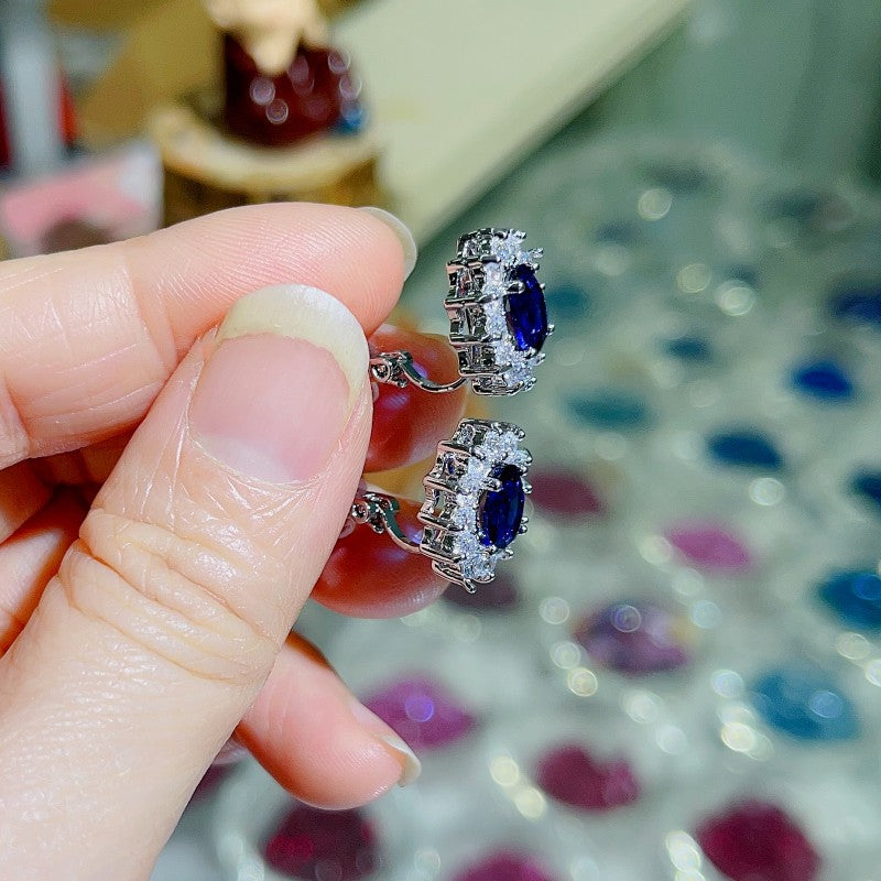 Wholesale Copper Zirconia Inlaid Earrings