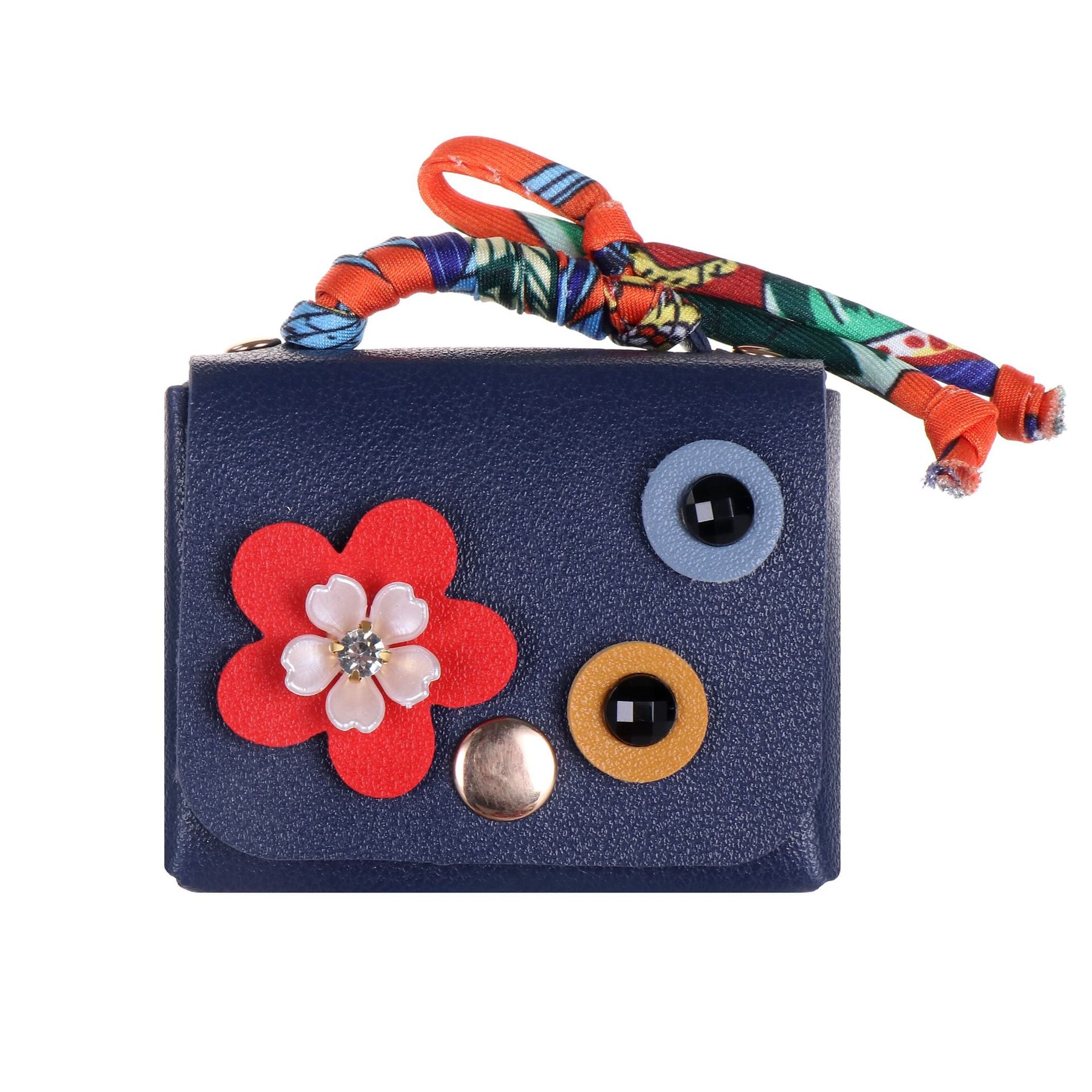 Wholesale Korean Chic Leather Bag Keychain Earphone Case Wedding Gift