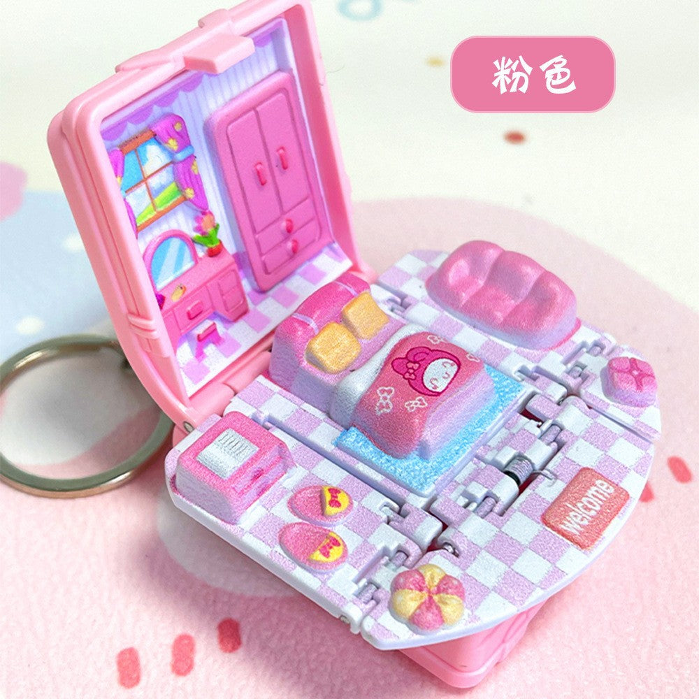 Wholesale 3D Stereo Dinosaur Foldableing Bomb Book Mini Keychain