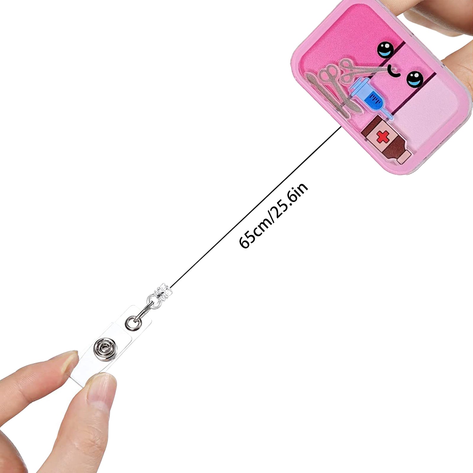 Wholesale Acrylic Medical-Themed Retractable Badge Reel for Medical Students Fashion Accessory
