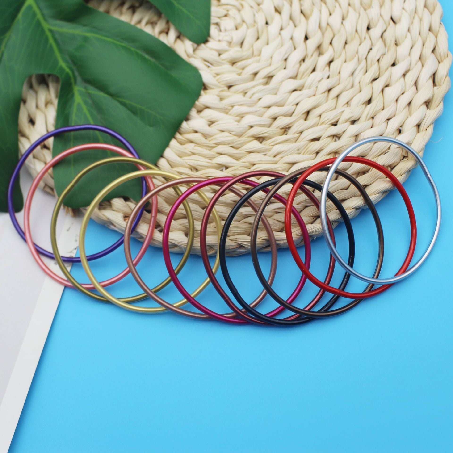 Wholesale Gold Powder Gold Foil Plastic Silicone Tube Bracelet Jelly Bangles ACC-BT-YTian004