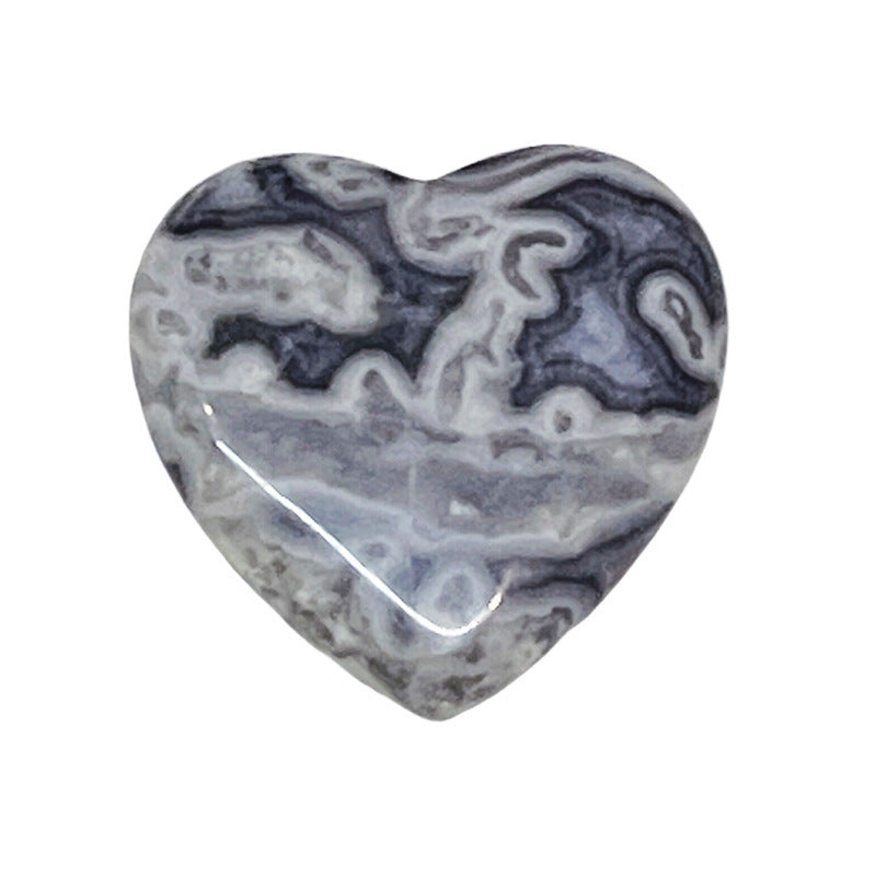 Wholesale natural crystal 20mm love pendant