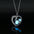 Wholesale Silver  ocean turtle mother and child love oil drop luminous pendant necklace