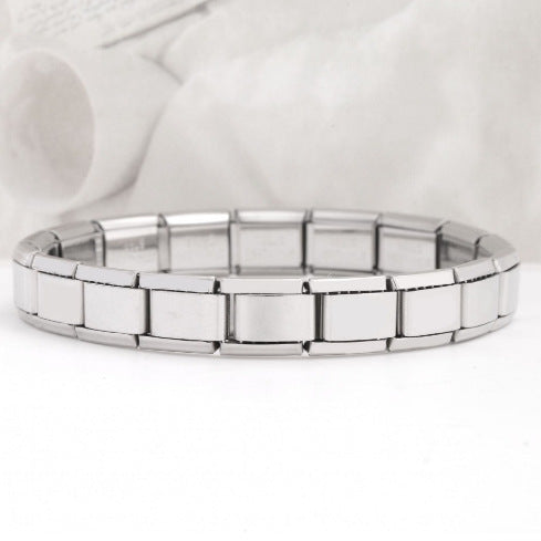 Wholesale  Italian Charm Bracelet 9mm DIY Splicing Removable  Stainless Steel Composable Bracelet