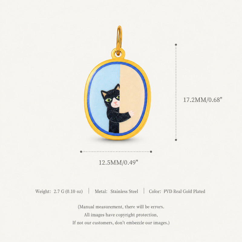 Wholesale Stainless Steel Fox Pendant 18K Gold Plated Animal Charm Trendy Fashion Accessory For DIY Jewelry Making Boutique Resale