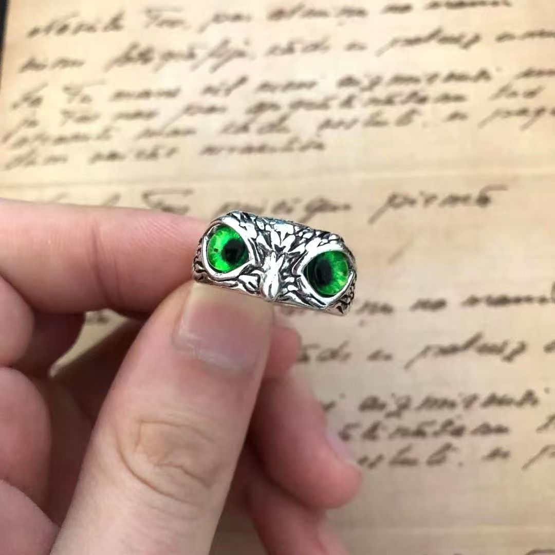 Wholesale Creative silver Owl Ring