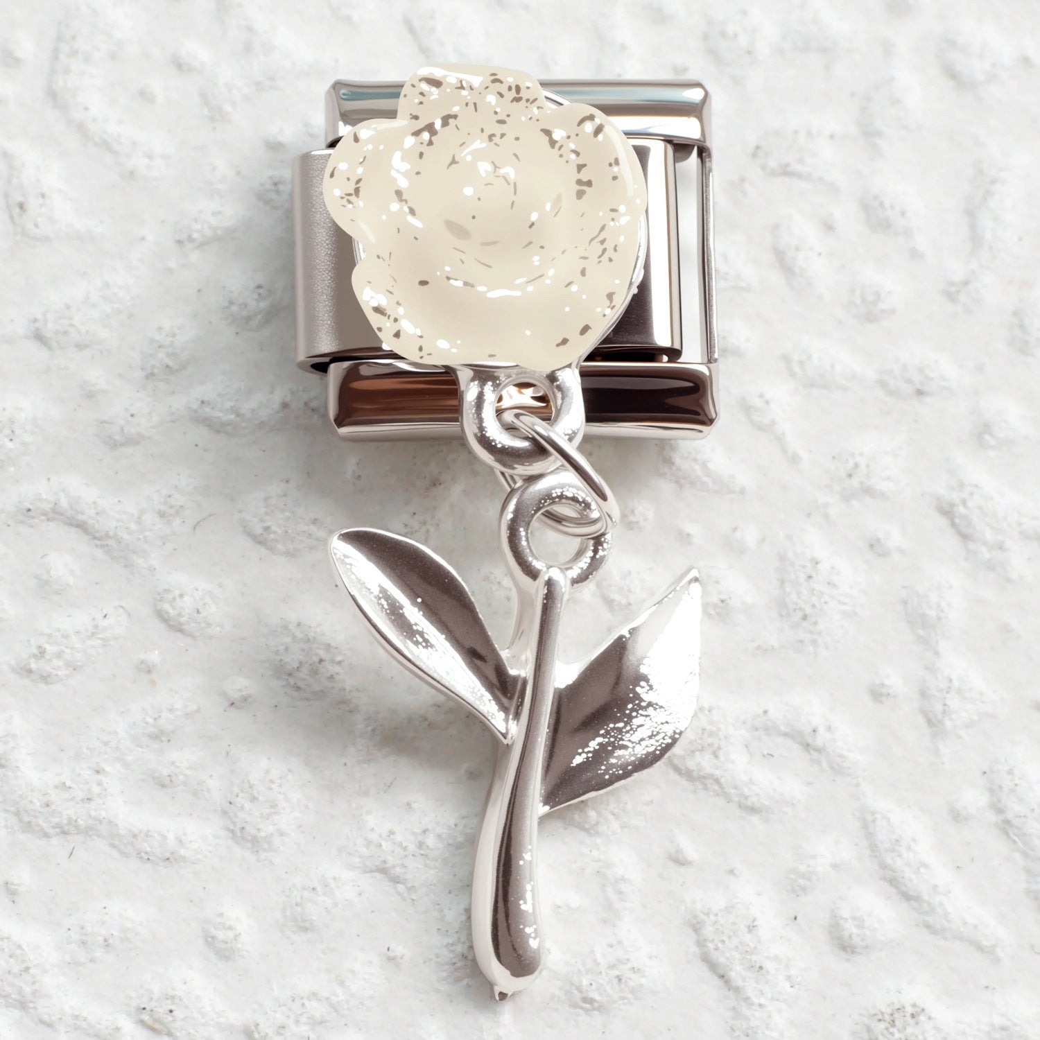 Wholesale Butterfly Flower Italian Charm Bracelet Stainless Steel Fashion Accessory Gift