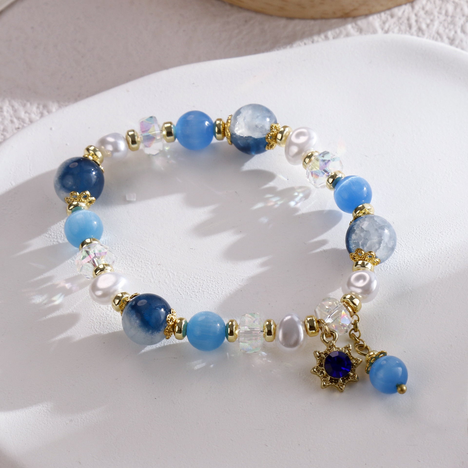 Wholesale Pearl Cat's Eye Stone Bracelet