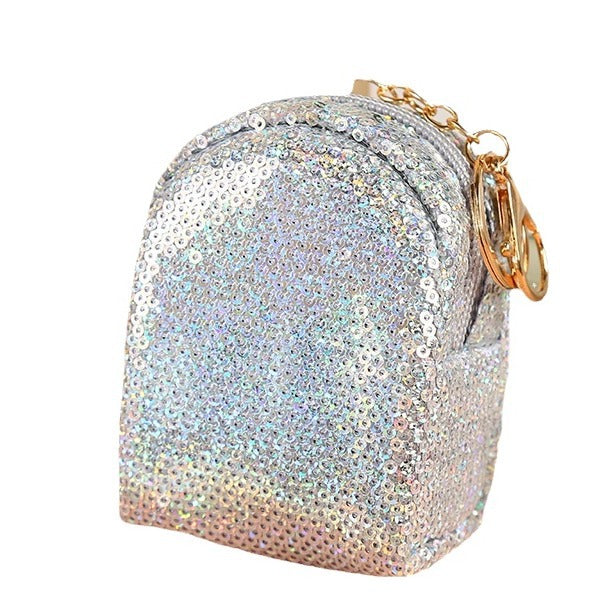 Wholesale Fish Scale Pattern Mini PU Coin Purse Keychain Keychain Wallet ACC-KC-GuoRan005