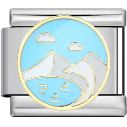 Wholesale 10pcs Italian Charm Bracelet 9mm DIY Splicing Removable  Stainless Steel Composable Bracelet