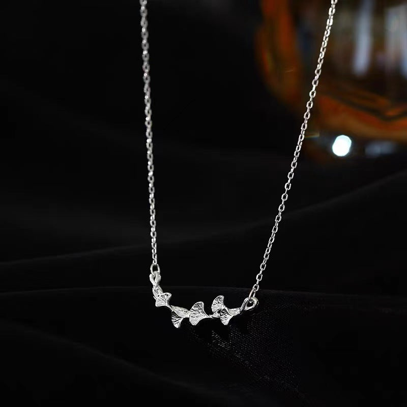 Wholesale Ginkgo leaf necklace choker necklace
