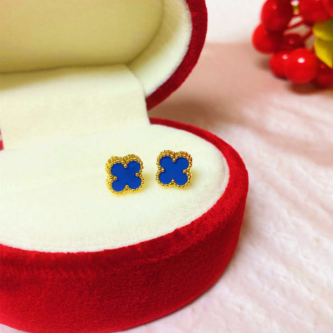 Wholesale Light Luxury Four-leaf Clover Earrings ACCVIP-ES-YZXW002