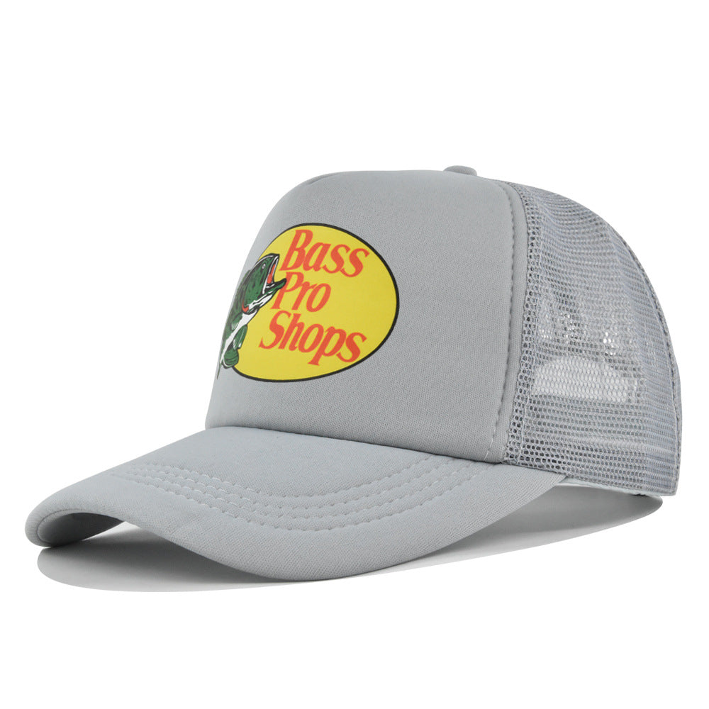 Wholesale Printed fish silk screen cap summer net Hat