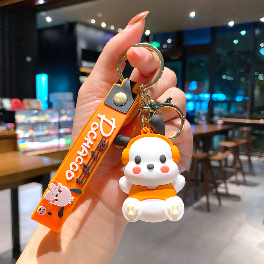 Wholesale Cartoon Puppy PVC Soft Glue Cute Keychain ACC-KC-XinShu017