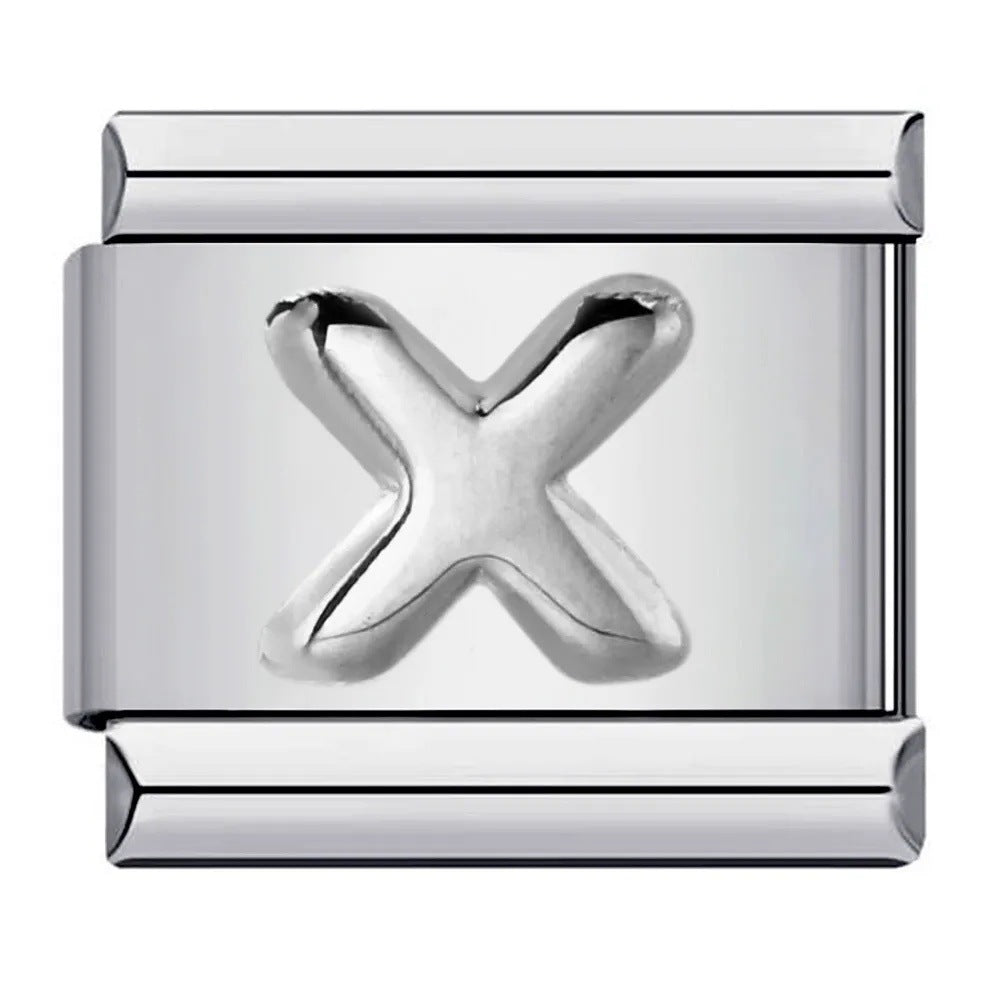 Wholesale Italian Charm Bracelet 9mm DIY punk Creative Stainless Steel Composable Bracelet