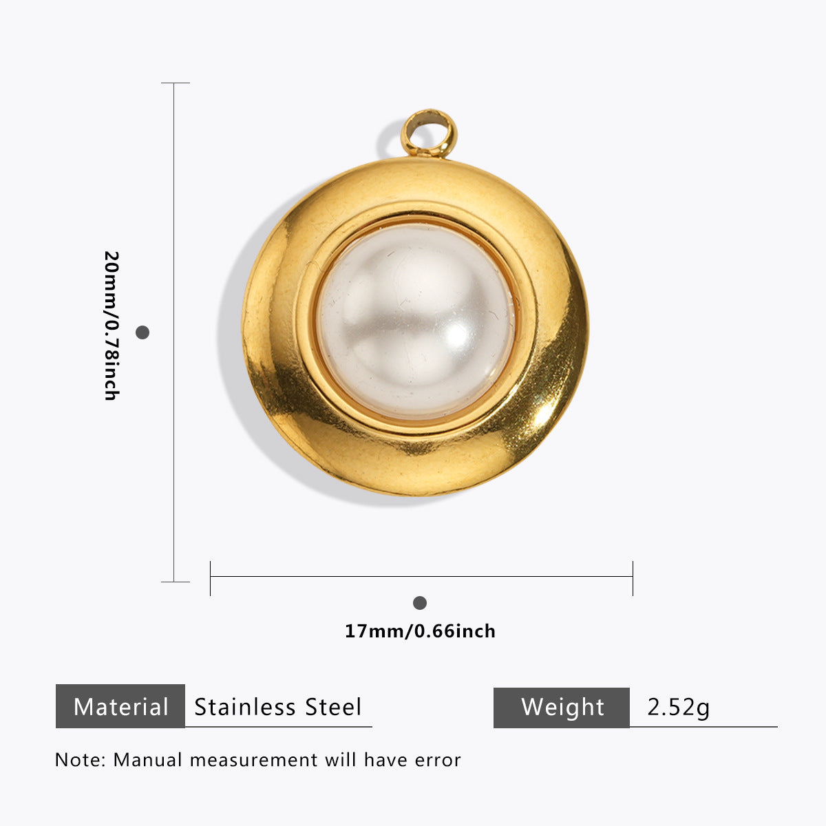 Wholesale 5pcs Stainless Steel  Pearl Pendant Oil Drop Pendant Bell Flower Pendant