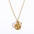Wholesale  Micro Set Zircon Twelve Constellation Rune New Moon Moon Opal Pendant Necklace