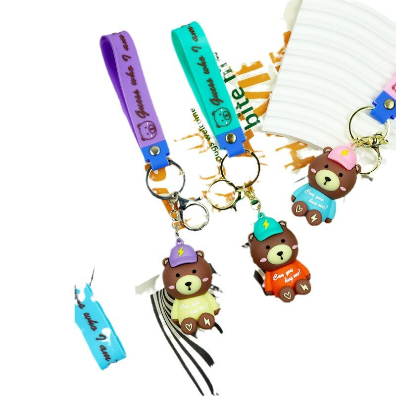 Wholesale Cartoon Cute Bear PVC Keychains ACC-KC-Yexiang005