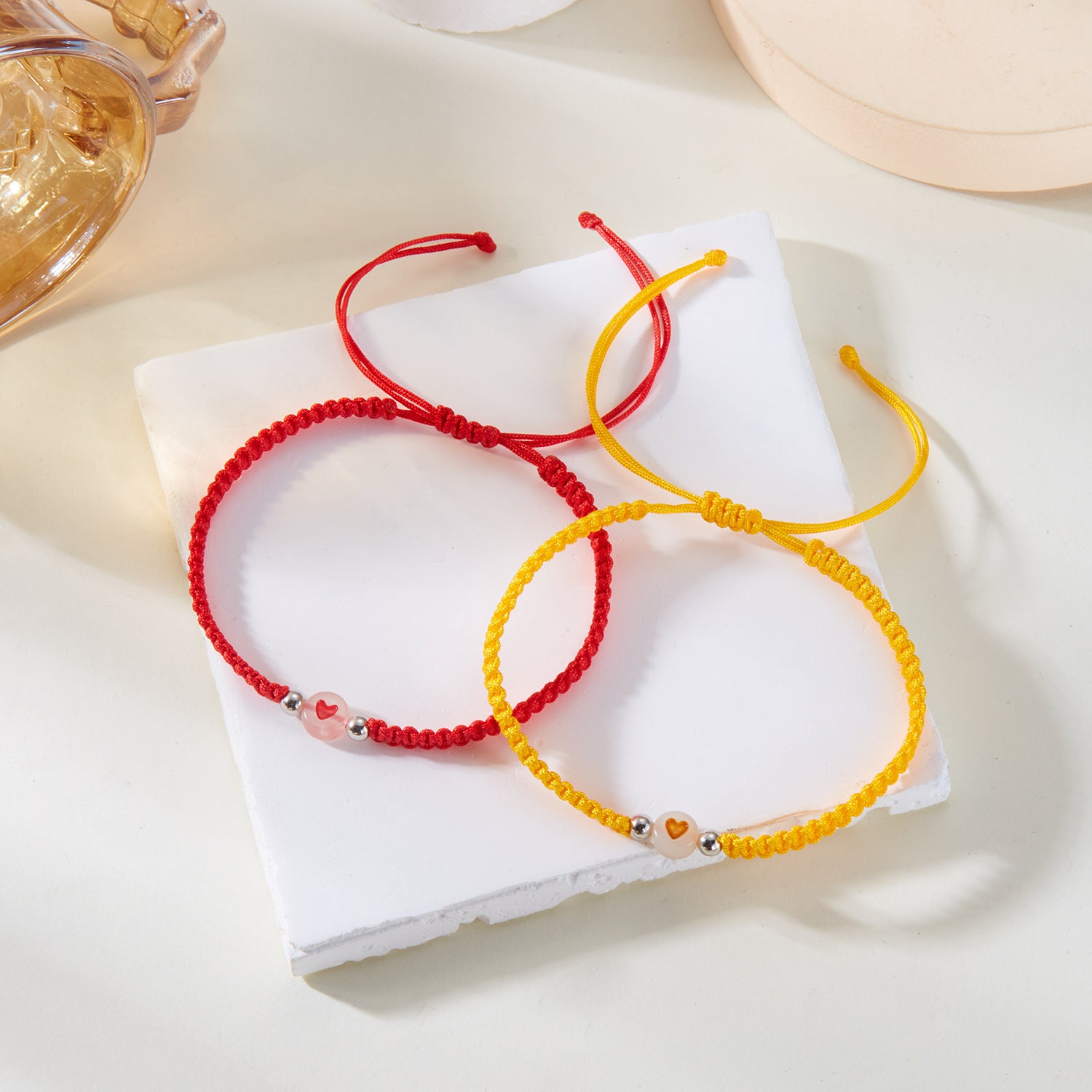 Wholesale luminous love bracelet  hand-woven bracelet suit