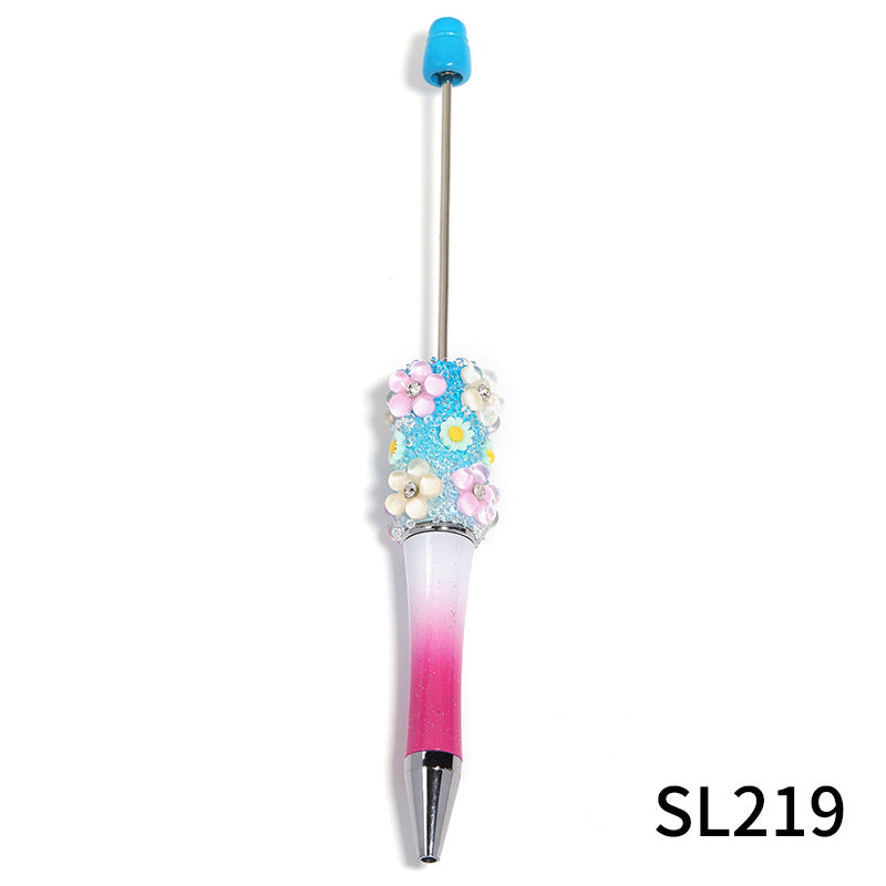 Wholesale  creative flower Gomsophila sugar pen ballpoint pen
