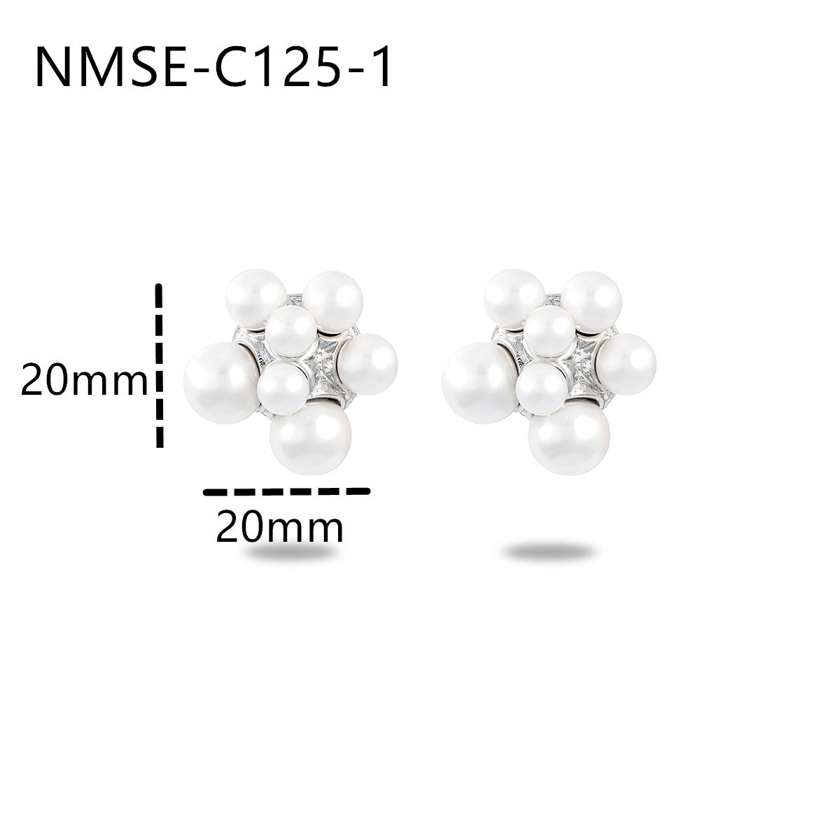 Wholesale  Light Luxury Gold Pearl Stainless Steel Earrings