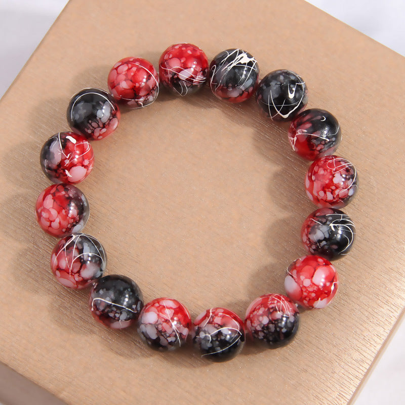 Wholesale OL Two-color Beads Ladies Bracelet ACC-BT-Weiy025