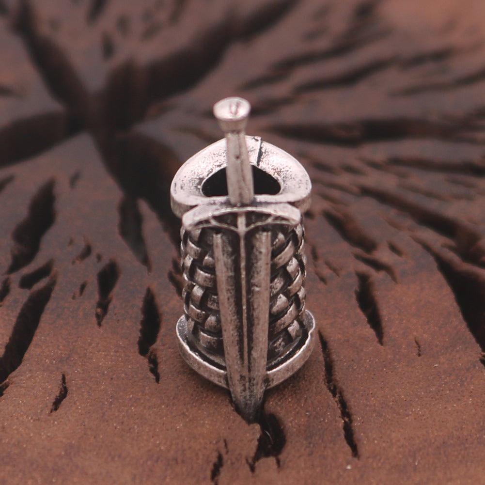 Wholesale Vintage Men's Plaid Rune Pendant Accessories Necklace Pendant ACC-PT-Hongg001