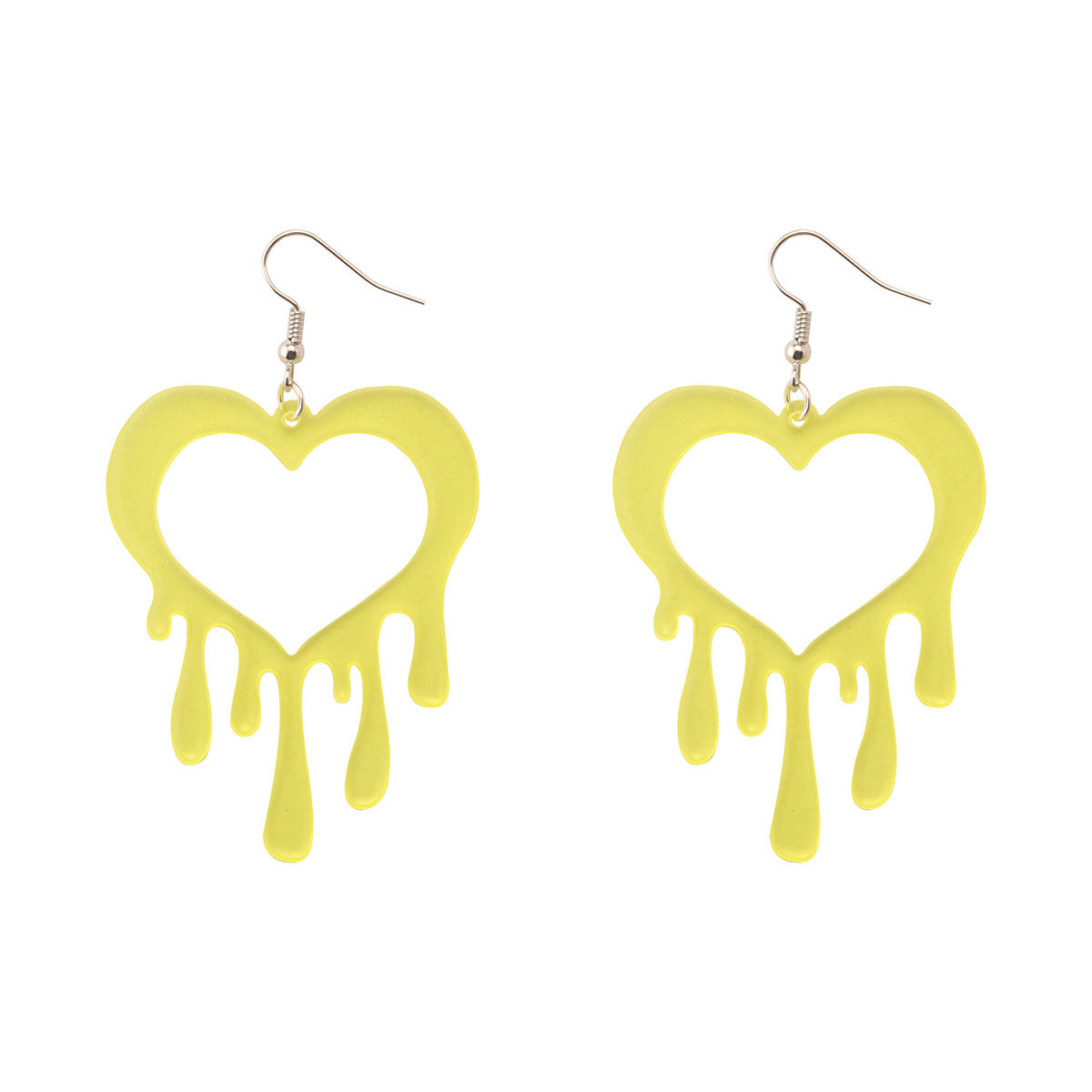 Wholesale colorful lovely Valentine's Day gradient acrylic earrings