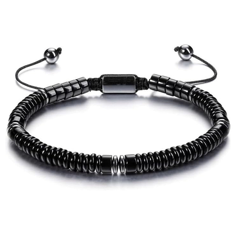 Großhandel Naturstein Abakus Perlenwäsche Armband einstellbare Tiger Augenstein -Achatarmband