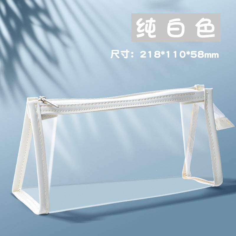 Wholesale Back to School transparent large capacity pencil case