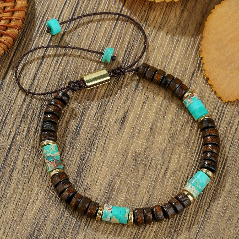 Wholesale Retro-style Fashionable Turquoise Beaded Bracelets
